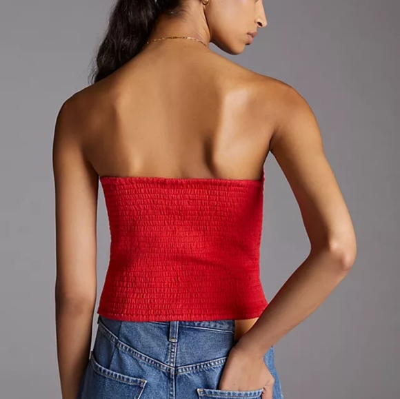 Porridge Red Bustier Top - Picture 2 of 7